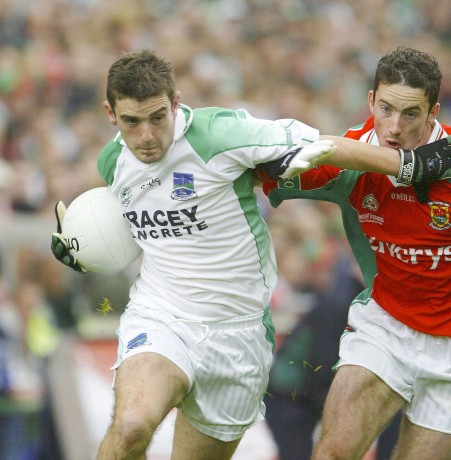 Sam's father Colm Bradley playing for Fermanagh against Mayo in 2004