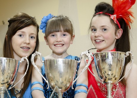 The Courtney sisters Sinead, Karina and Emma who brought back five trophies and nine Crystal Awards from the All-Ireland Championships.