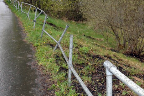 Hillview railings damaged