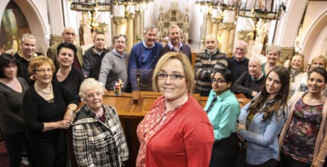 Helen Hamill and the St. Michael's Church Choir Enniskillen.  DP12