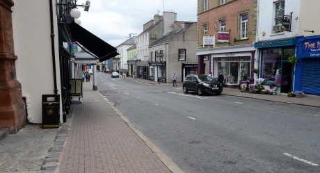 GHOST TOWN.. Townhall Street was quiet on Monday, but retailers have sinces reported the High Street is 'back to normal'