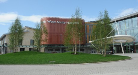 Front entrance of the South West Acute Hospital