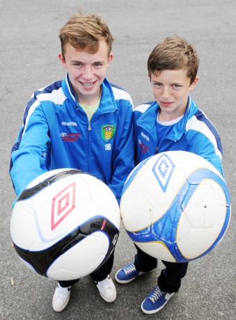 Brothers Adam and Jordan Breen Wheeler who have been selected for  the Fermanagh Senior and Junior milk cup squads