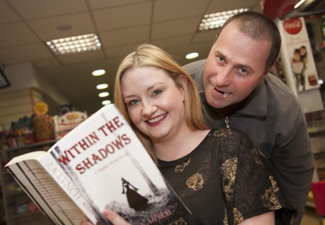 Julieanne Lynch with husband Sean at the launch of Julieanne's new book 'Within the Shadows'. 