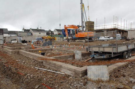 The Belcoo Housing project under way on the site of the old Police Station
