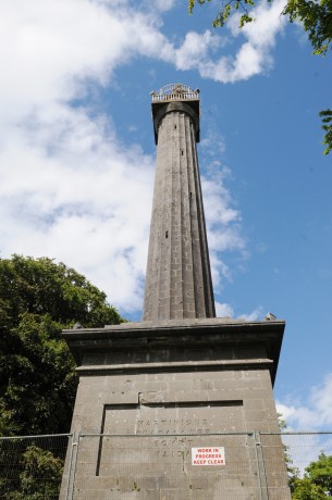 The Coles Monument which has been closed for most of the summer 
