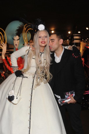 Stylist and creative director Nicola Formichetti with his muse Lady Gaga