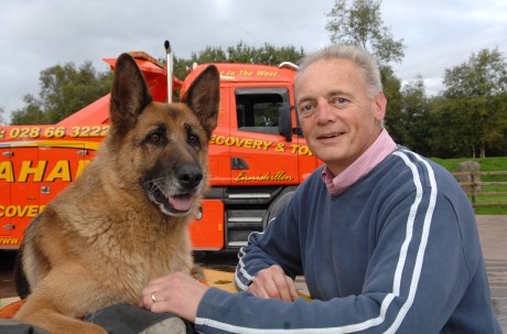 Alan Graham with his favourite dog Molly 
