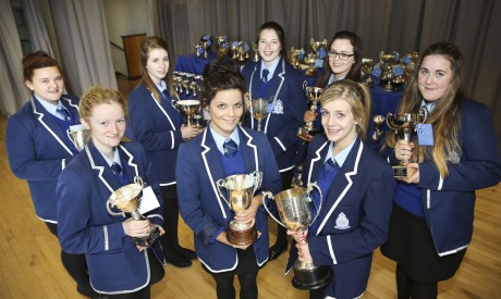 GCSE subject Award Winners, Kerri Beattie, Chloe Fox, Aine Muphy, meaghan Lynch and Erin Skeath, Eimear Hannigan, Chloe Leonard and Jessica O'Callaghan.  