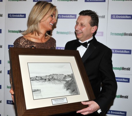 Business Person of the Year John Maguire pictured with his wife Catherine at the gala event at the Manor House Hotel