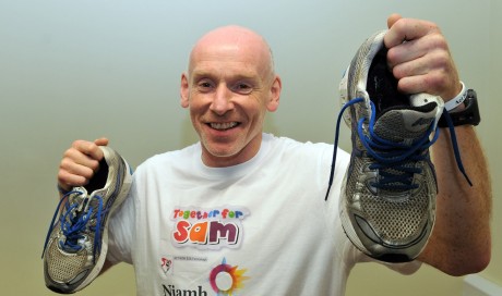 Ollie McShea ready for the Dublin marathon to raise money fo rcharity 