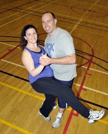 Katie Crudden and David Brownlee, rehearsing for the "Not So Strictly" Dancing event in aid of the Westville Family Resource Centre gkfh50