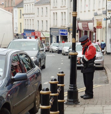 One of the Traffic Attentants on duty in Enniskillen