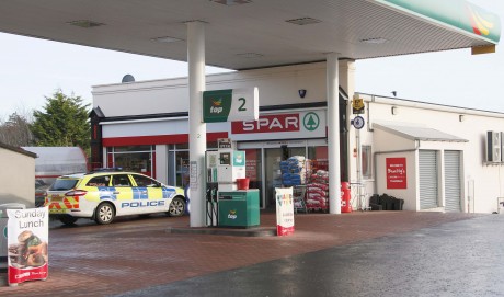 Beatty's Spar shop in Fivemiletown where the robbery took place at 11 am on Boxing Day - Photo by Stephen Hetherington