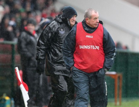 Fermanagh manager Pete McGrath and Derry manager Brian McIver
