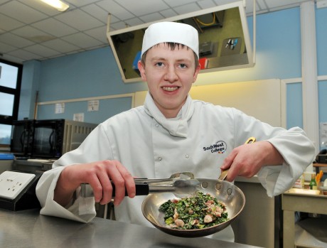 South West College catering student Conor Keegan