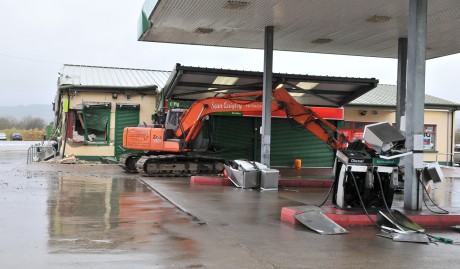Blacklion filling station which was attack on Thursday