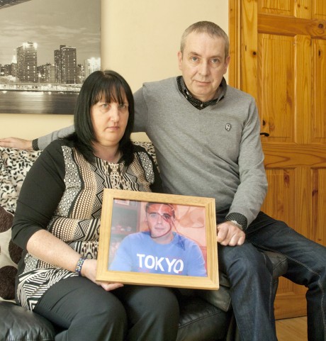 SPEAKING OUT... Mary and Ian Monaghan, parents of Paul, who committed suicide recently