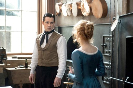 MISS JULIE... Colin Farrell and Jessica Chastain in a scene from 'Miss Julie'