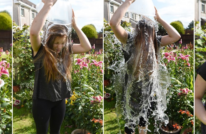 The ice bucket challenge helped raise vital funds for MND research. 