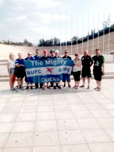 Local Northern Ireland fans travel to Greece to get behind the boys