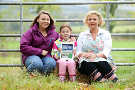 The Livestock and Meat Commission for Northern Ireland (LMC) has launched an exciting new website which aims to increase the use of Northern Ireland Farm Quality Assured (NIFQA) beef and lamb by home cooks. www.beefandlambni.com is packed with recipe ideas and menu suggestions along with know-how demonstration videos by local chef Karyn Booth on how to cook and enjoy beef and lamb products at home. Pictured are Sian, Darcy and Karen McCullough