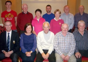 Back from left, Peter Henry, John Donnelly, Mary McAleer, Colin McGarvey, Teresa O'Leary, Paul ward and William Moffitt. Front: Plunkett McNelis, Jo McNelis, the overall winner Declan O'Hagan and the sponsors Peter Mullan and Cyril Rea.