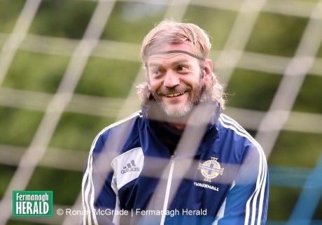 EASY... Goalkeeper Roy Carroll pictured back in Fermanagh earlier this year