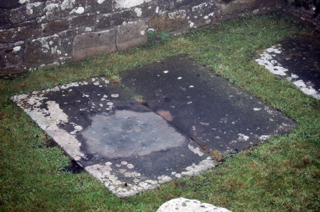 Recent damage to a grave on Devenish Island.