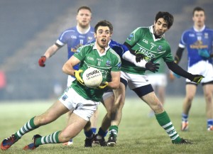 Fermanagh's Ryan Jones on the ball during the McKenna cup semi-final.