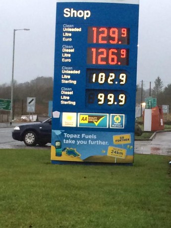 SLASHED... Fuel prices have been down