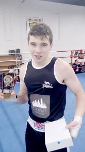 Ryan Copeland won his bout against Michael McDonagh and also claimed the Best Visiting Boxer accolade at Castlerea.