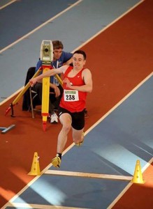 Conal Mahon took bronze at the Irish indoor senior championships.
