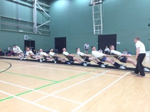 Country Club on their way to gold at the United Kingdom Indoor Tug Of War Championships in Glasgow.