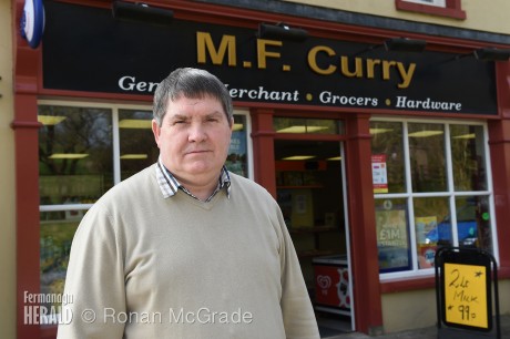 Michael Curry, owner of Curry's Shop, Kinawley where the new post office will be located