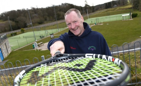 John Maguire from Irvinestown Tennis Club has an international win firmly in his sights after being called up to the Irish tennis squad    
