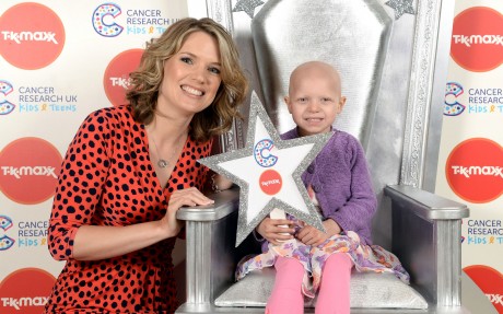 Four year old Eloise Singleton was a guest of honour at the stars and space themed Cancer Research UK Kids and Teens Star Awards party, held in partnership with TK Maxx, at The Roof Gardens in Kensington, London.