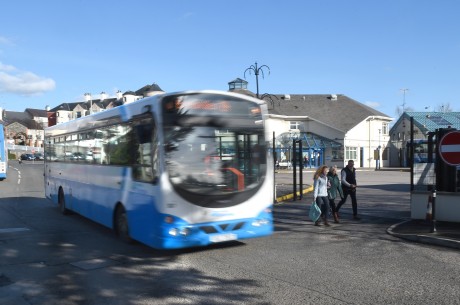 An Enniskillen 'town service' bus pulls in to Enniskillen Ulsterbus Station    RMGFH382