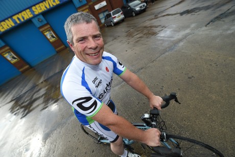 John Vaughan who has lost 8 stone is undertaking a charity cycle for the Make a Wish Foundation    RMGFH71