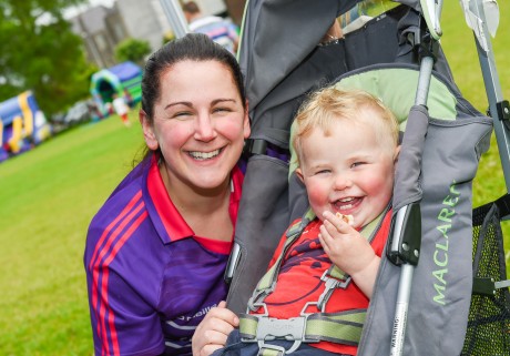 Maria and Ryan Murphy enjoy a laugh together at Loughfest that was held at the Broadmeadow Enniskillen.  There was face painting, bouncy castles, laser quest and a food stall at the event along with a range of water based activities   RMGFH07