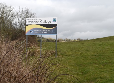 The site of the new Devenish College along the Tempo Road, Enniskillen    RMGFH42