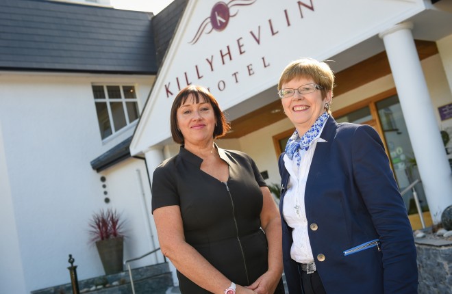 Leigh Watson and Jacqueline Wright of The Killyhevlin Hotel RMGFH32