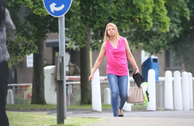 Julie McGinley leaving Hydebank Womans prison    Picture Colm O'Reilly Sunday Life