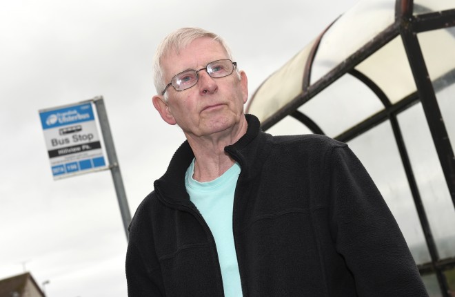 John McHugh is unimpressed with the current bus services in Enniskillen    RMGFH62