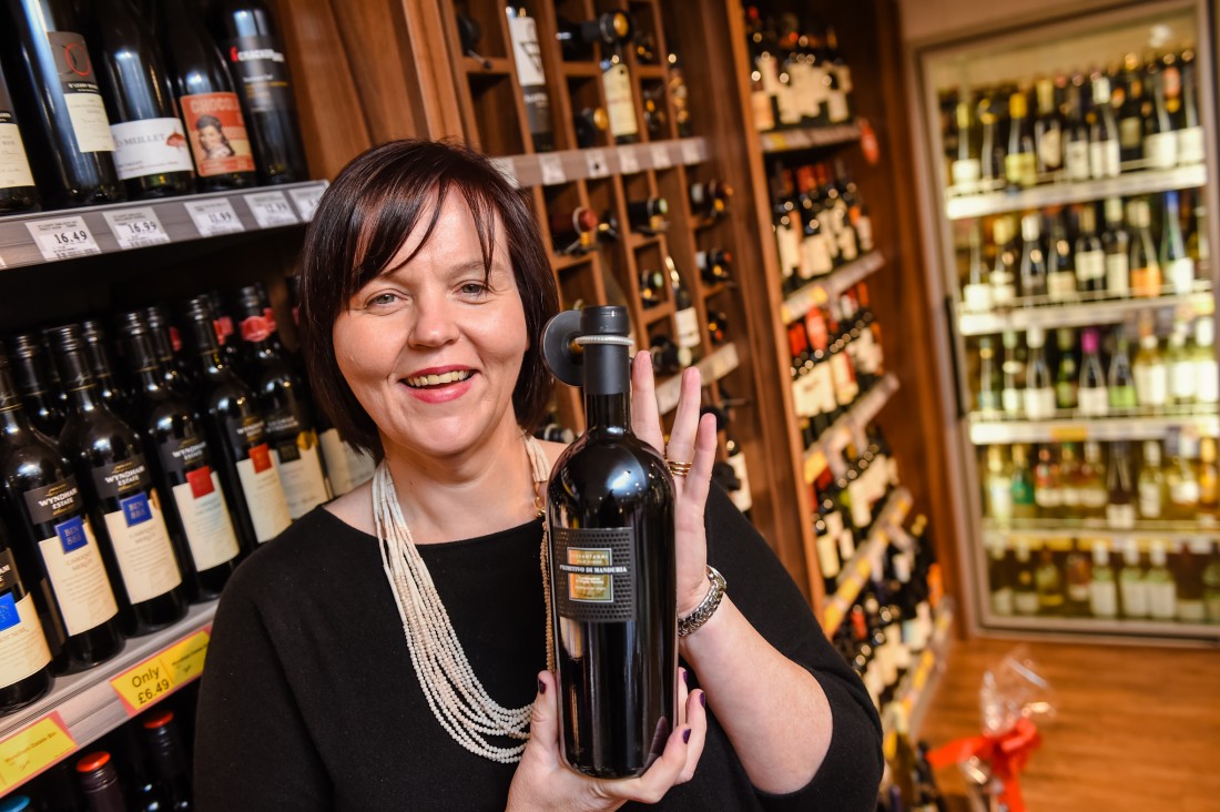 Una Lilley from Lilley's Centra in their fully stocked off licence that has an extensive range of fine wines, craft beers and spirits 