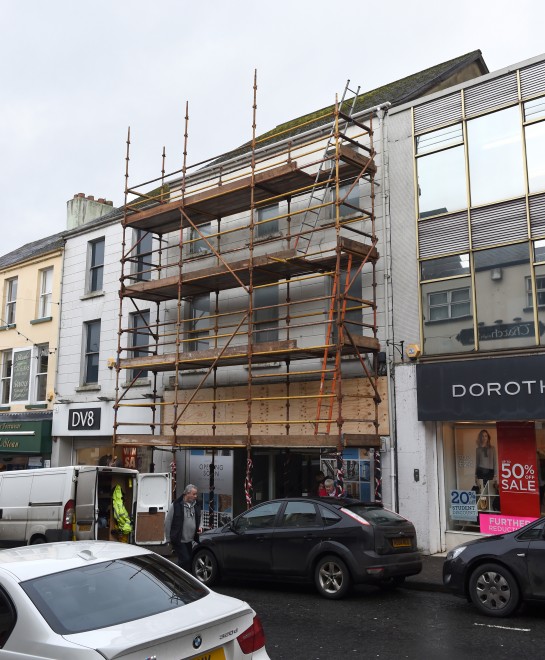 Work is underway at the site of the new Cafe Nero at High Street, Enniskillen    RMG58
