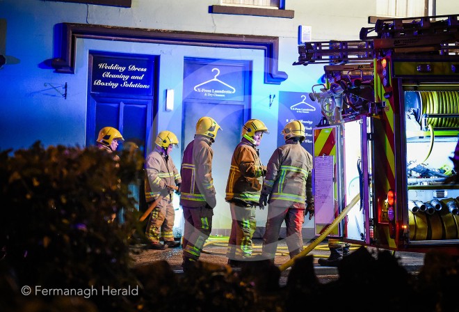 The scene of the fire at Forthill Street, Enniskillen