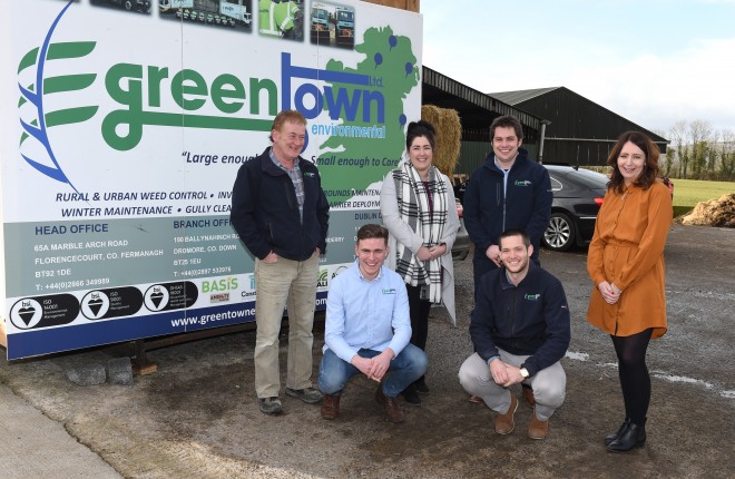 The team at Greentown Environmental, from left, Ken McTaggart, Ciaran Owens, Katie McLaughlin, John Ross Armstrong, James McGrath and Donna Kerr    RMG111