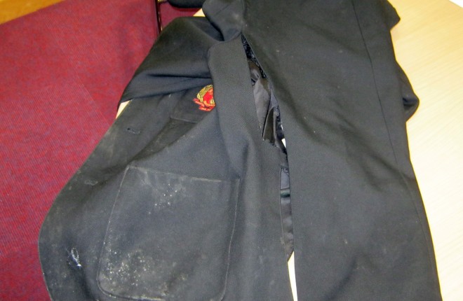 The blazer of a St Joseph's pupil whose mother claims has been bullied at school