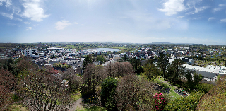Panorama of Enniskillen taken from Coles Monument.  The centre of Enniskillen can be seen from South West College to the left of the photo right across the town to the two Churches and Portora Royal Grammar School in the distance on the right    Picture: Ronan McGrade